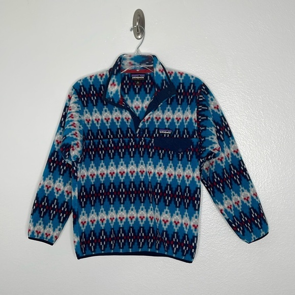 Patagonia Men's Synchilla Snap T Pulllover Sweater Size XXS Deep Sea Blue - Picture 1 of 5